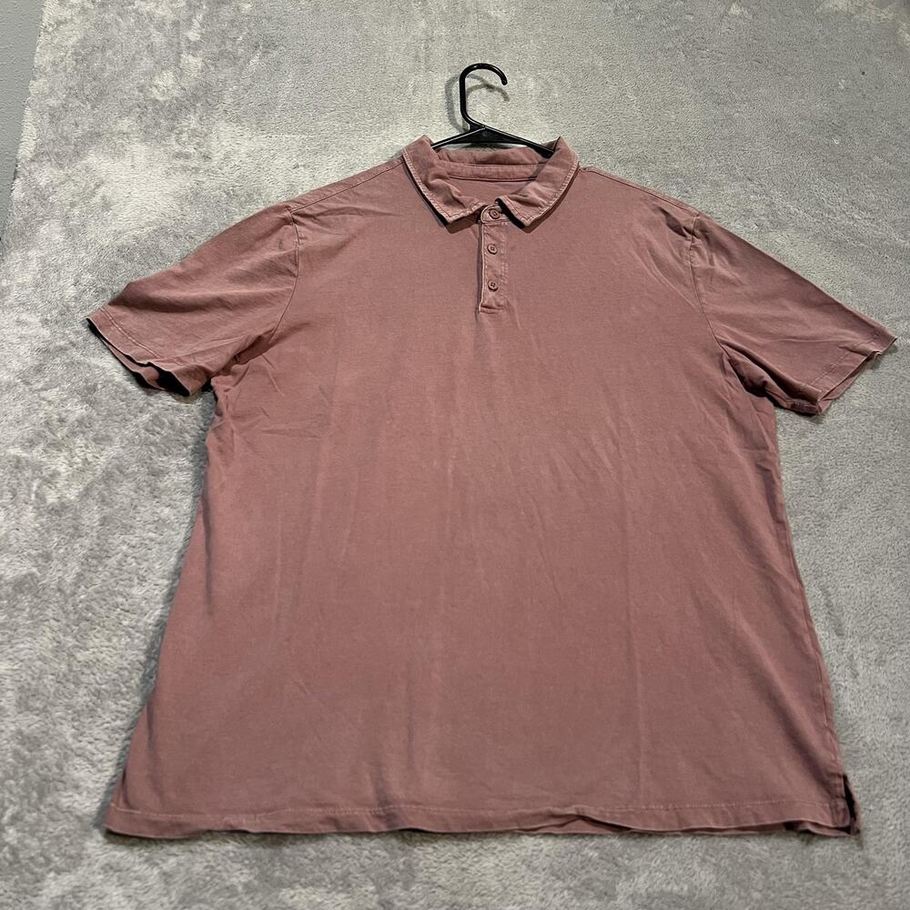 Jack Victor Polo Shirt Mens XL Mauve Pink Cotton Short Sleeve Casual Soft